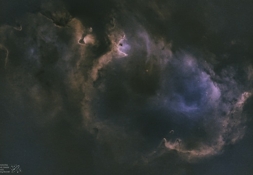 IC1848 Soul Nebula SHO starless