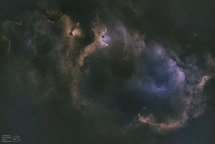 IC1848 Soul Nebula SHO starless