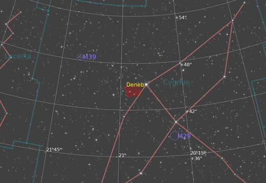 IC 5070 Pelican Nebula FindingChart