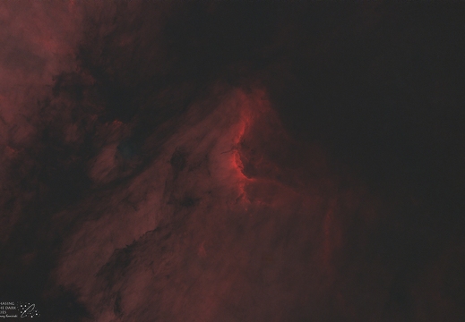 IC 5070 Pelican Nebula HO starless