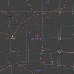 M104 Sombrero FindingChart