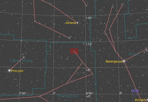 ngc2264 christmas tree cone nebula findingChart