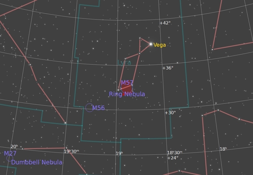 M57 Ring Nebula FindingChart