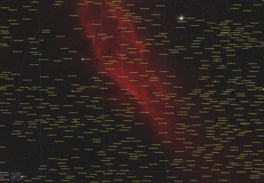 NGC 1499 stars annotated