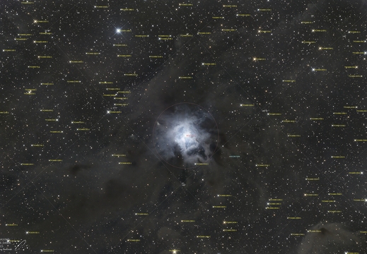 NGC 7023 IRIS  annotated