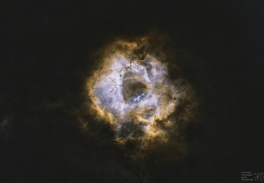 RosetteNebula starles HOO