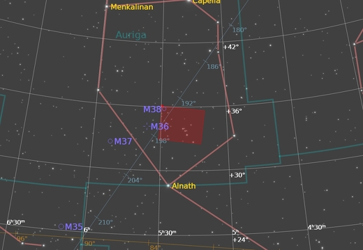 Mosaic ic405 IC410 FindingChart