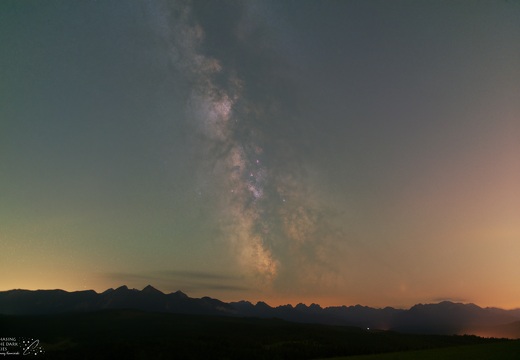 MilkyWay lapszanka tatra NikonD750+Nikkor24-70f24 starless